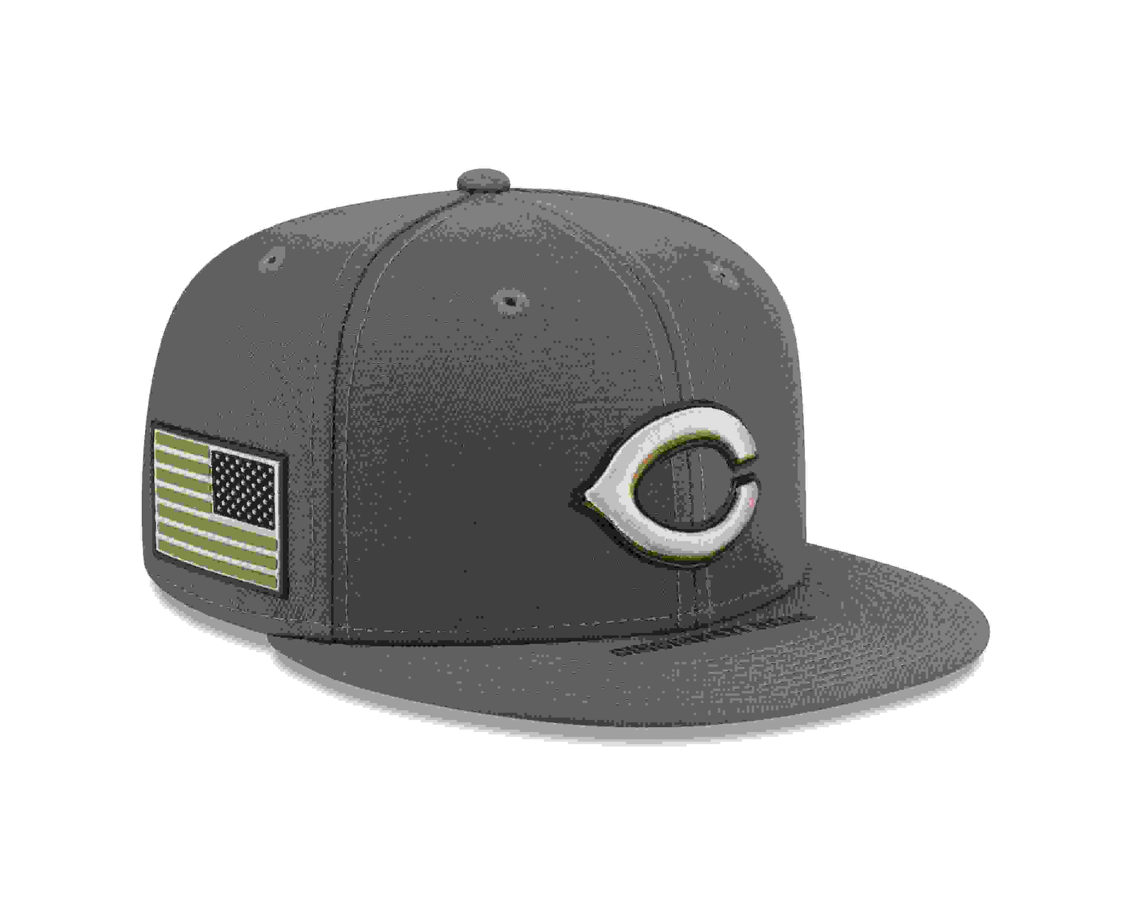 New Era Cincinnati Reds 9FIFTY Armed Forces Green Snapback Hat